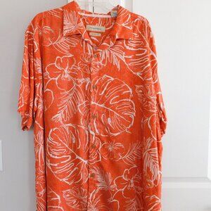 Mens Tommy Bahama Shirt Size XXL Fairweather Fronds IslandZone® Camp Shirt